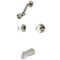 Kingston Brass KB246PXPN Tub and Shower Faucet, Polished Nickel KB246PXPN - alternate 1